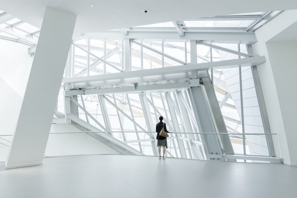 white metal balcony