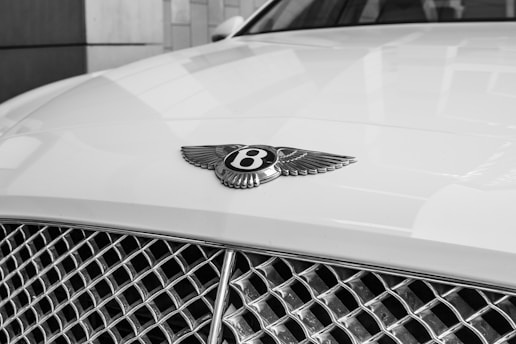 white Bentley logo
