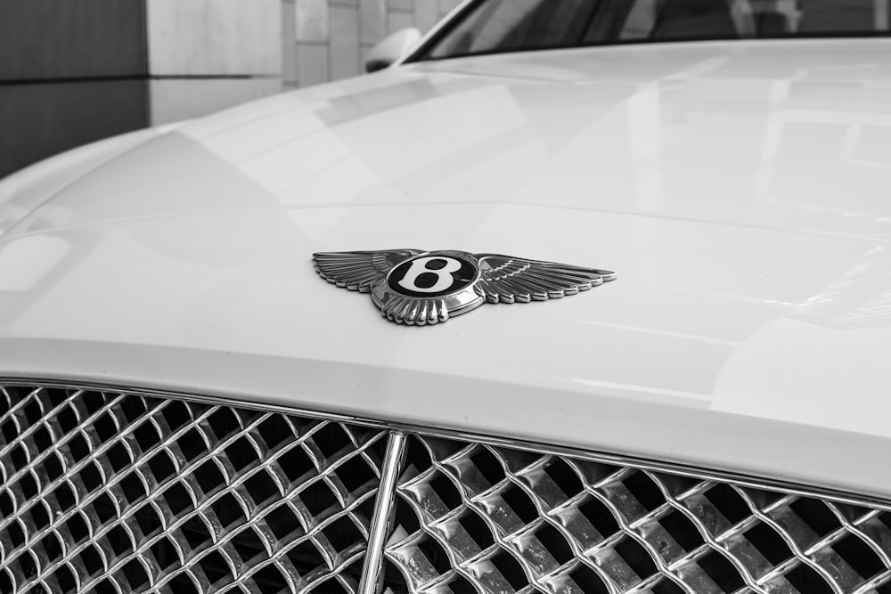 white Bentley logo