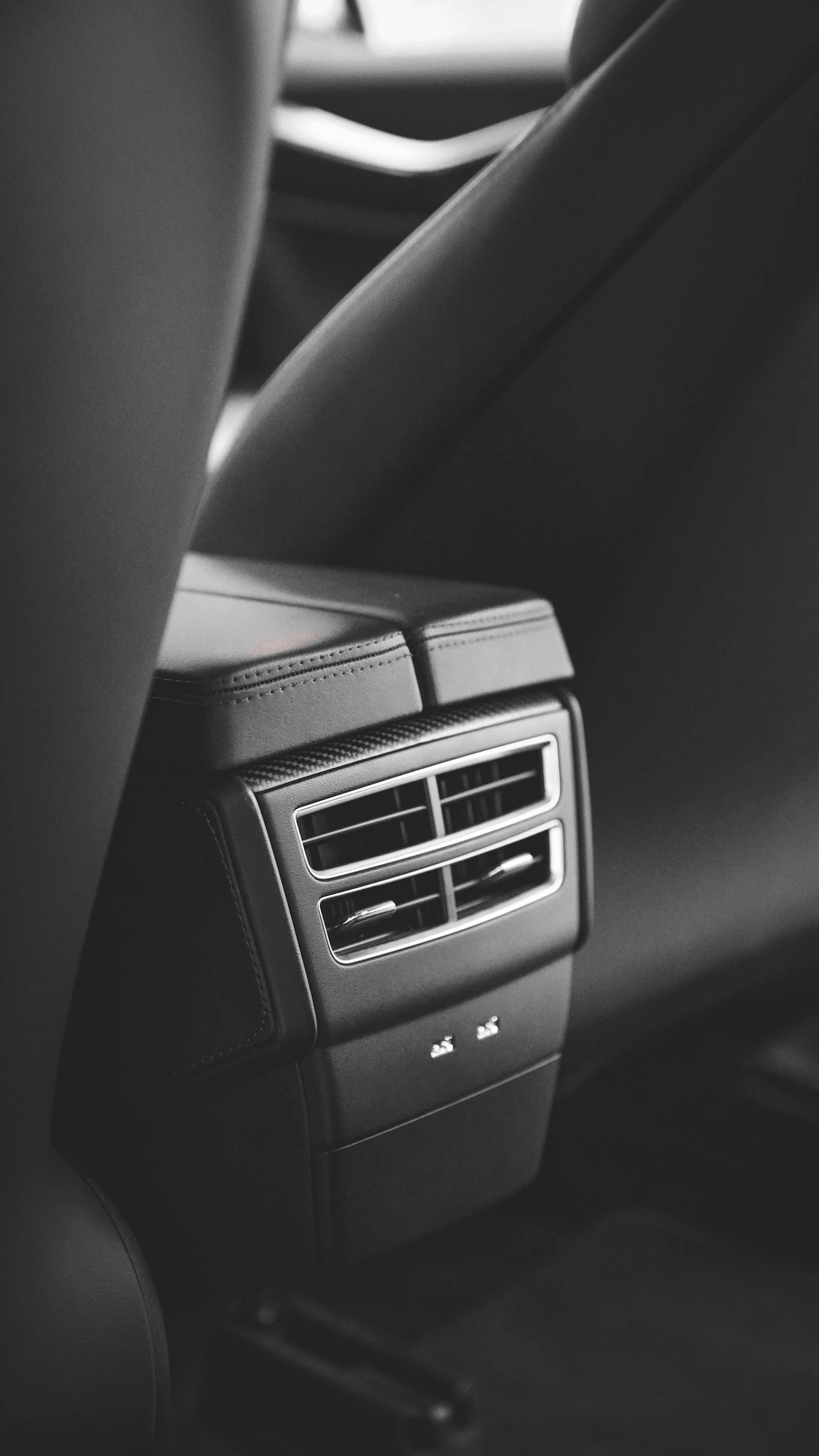 Minimal Tesla interior
