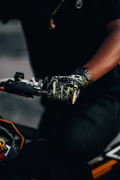 person riding on motorcycle