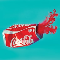 dented Coca-Cola can