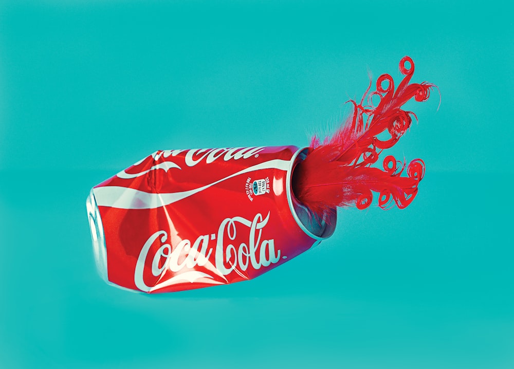 dented Coca-Cola can