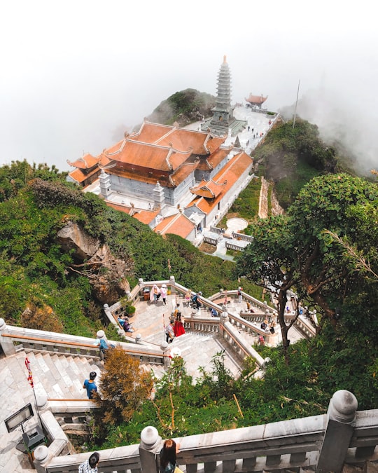 concrete stairs in Fansipan Vietnam