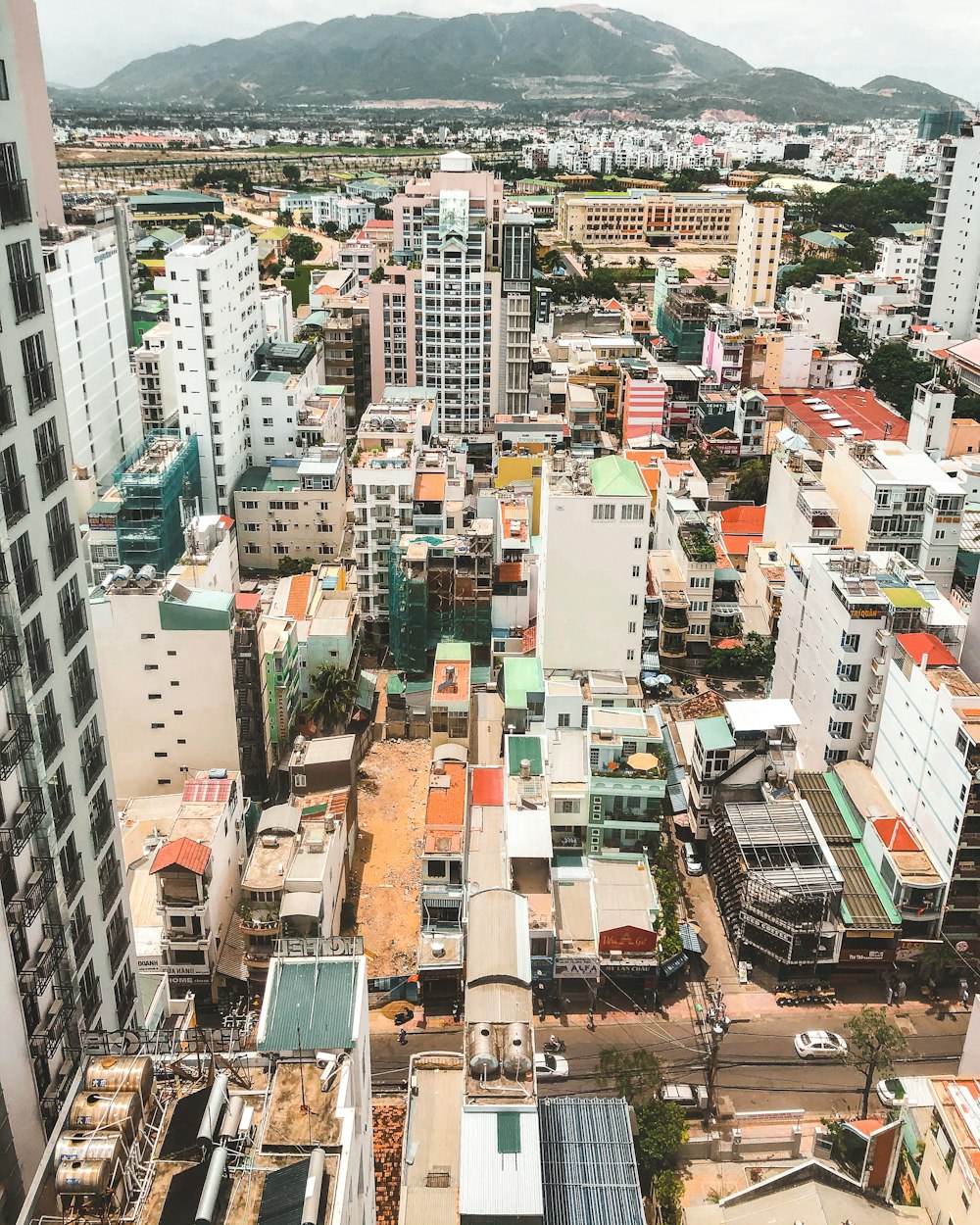 Luftaufnahmen der Stadt
