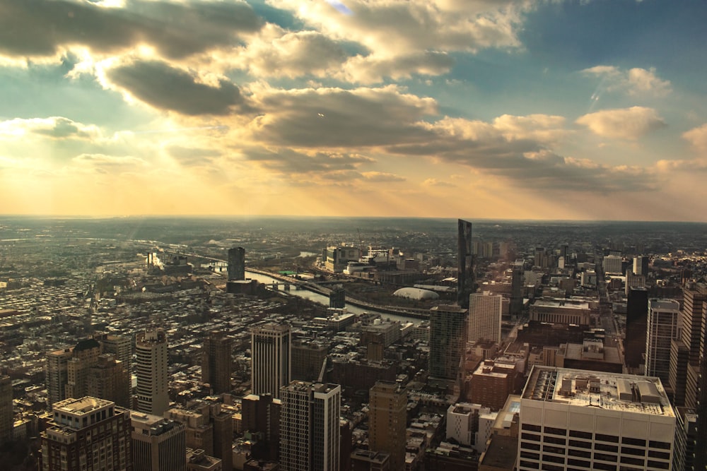 aerial view of city buildings during daytime