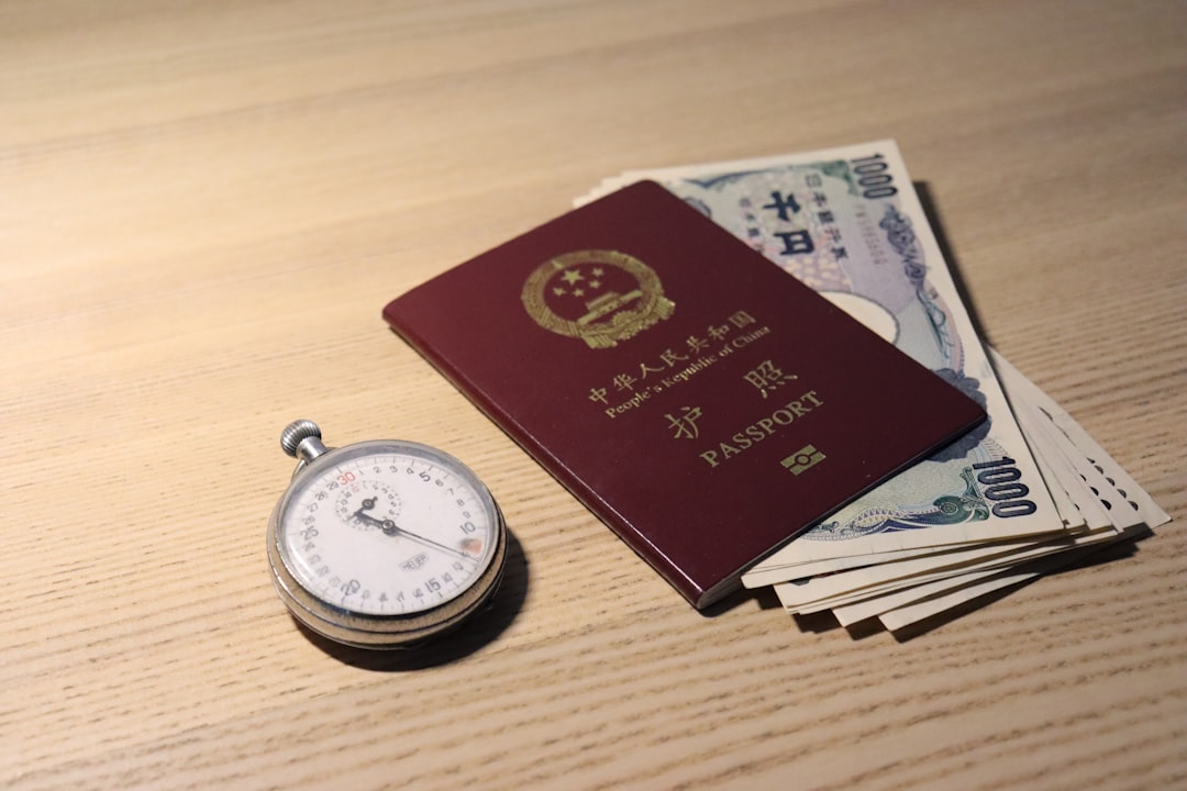 red labeled passport, People