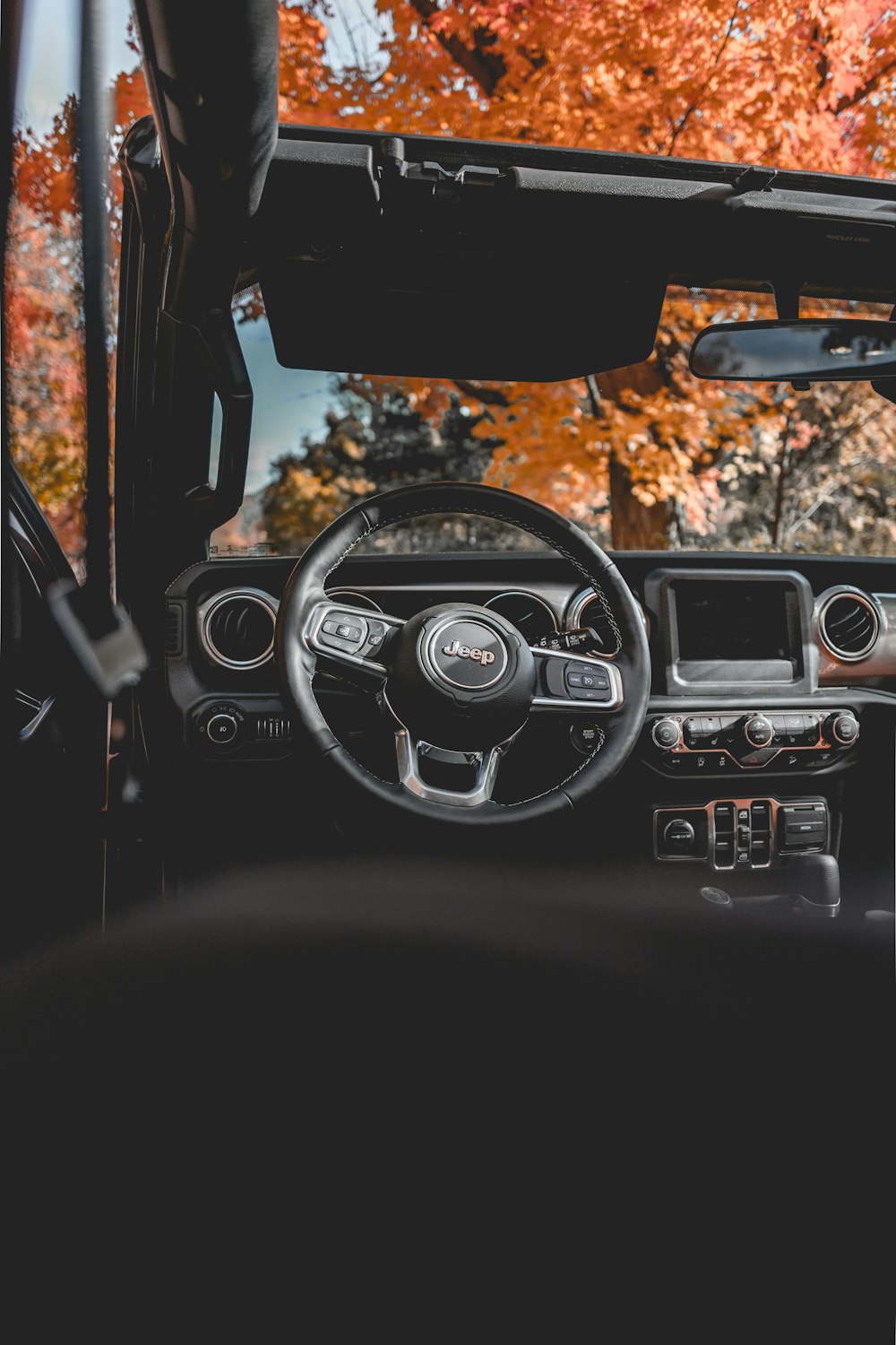 Interior del vehículo Jeep