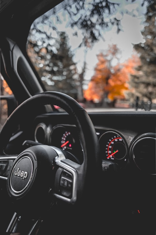 Jeep vehicle interior in Caledon Canada