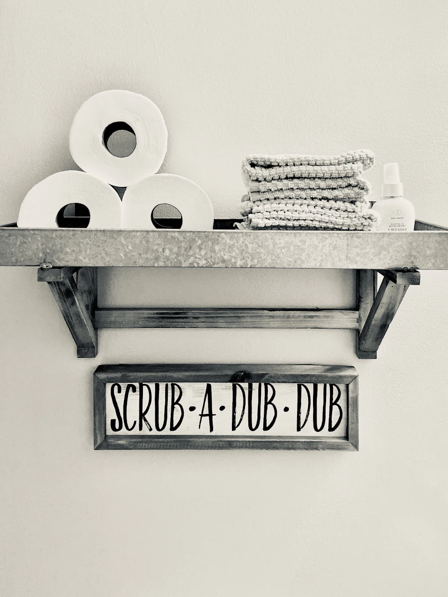 Over toilet storage shelf