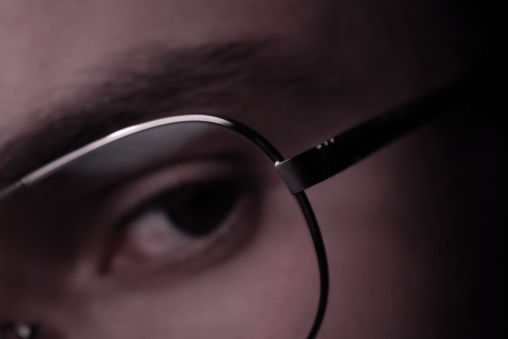 photo of person wearing eyeglasses