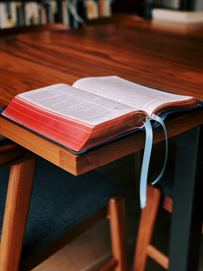 shallow focus photo of book on brown wooden table