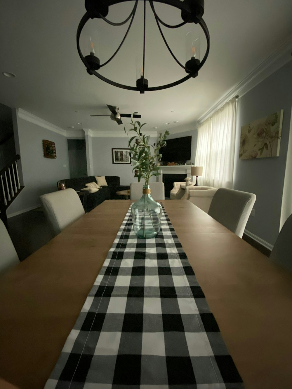 white and brown dining set