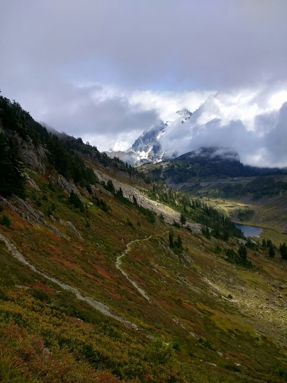 green and brown mountains