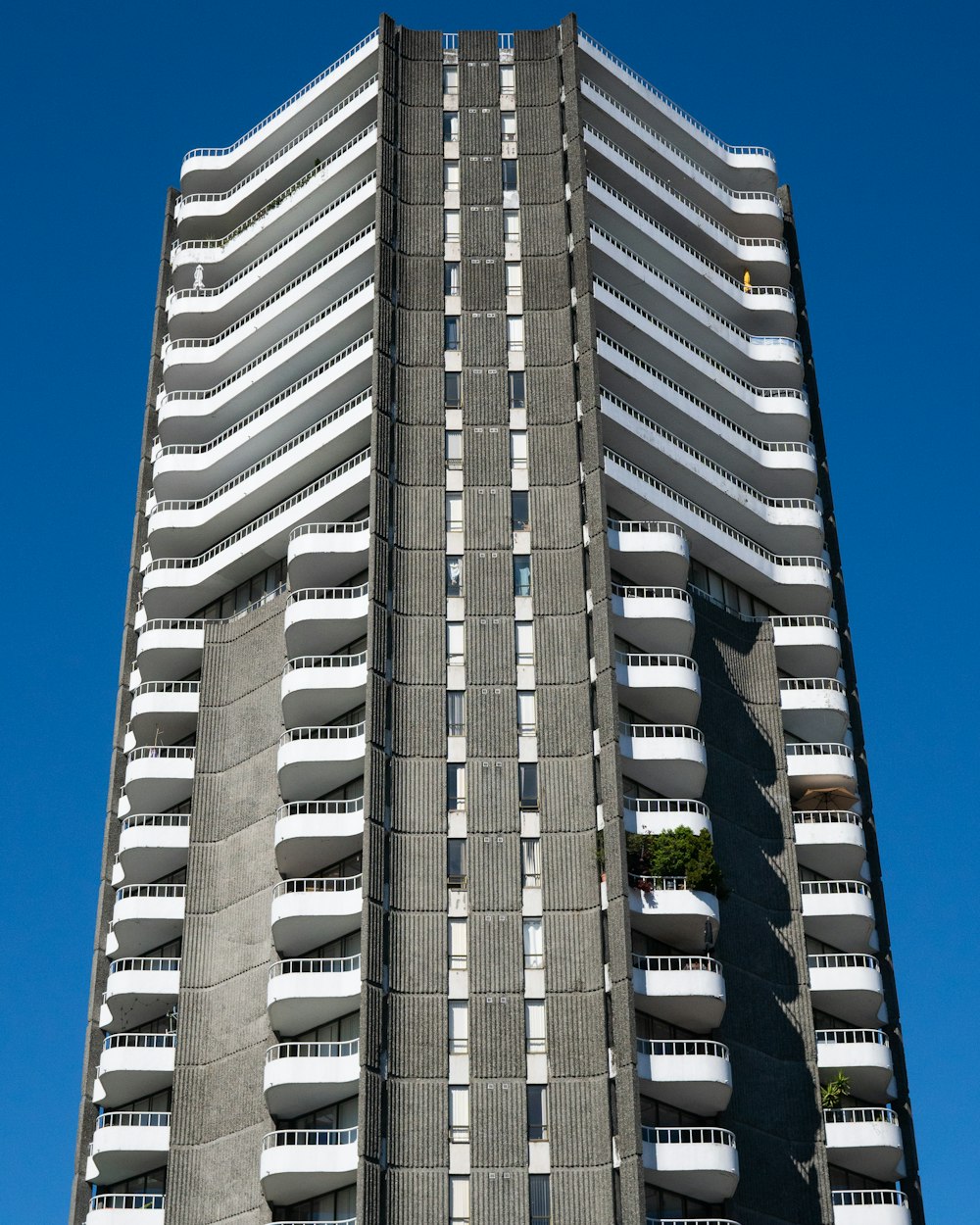 gray and white high-rise building