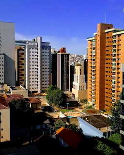 assorted-color buildings