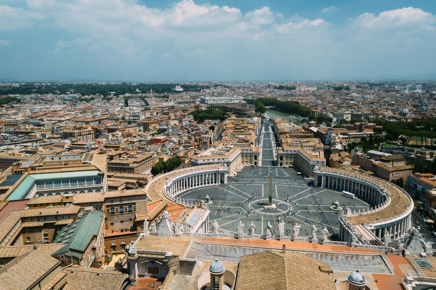 Piazza San Pietro vista dall’alto