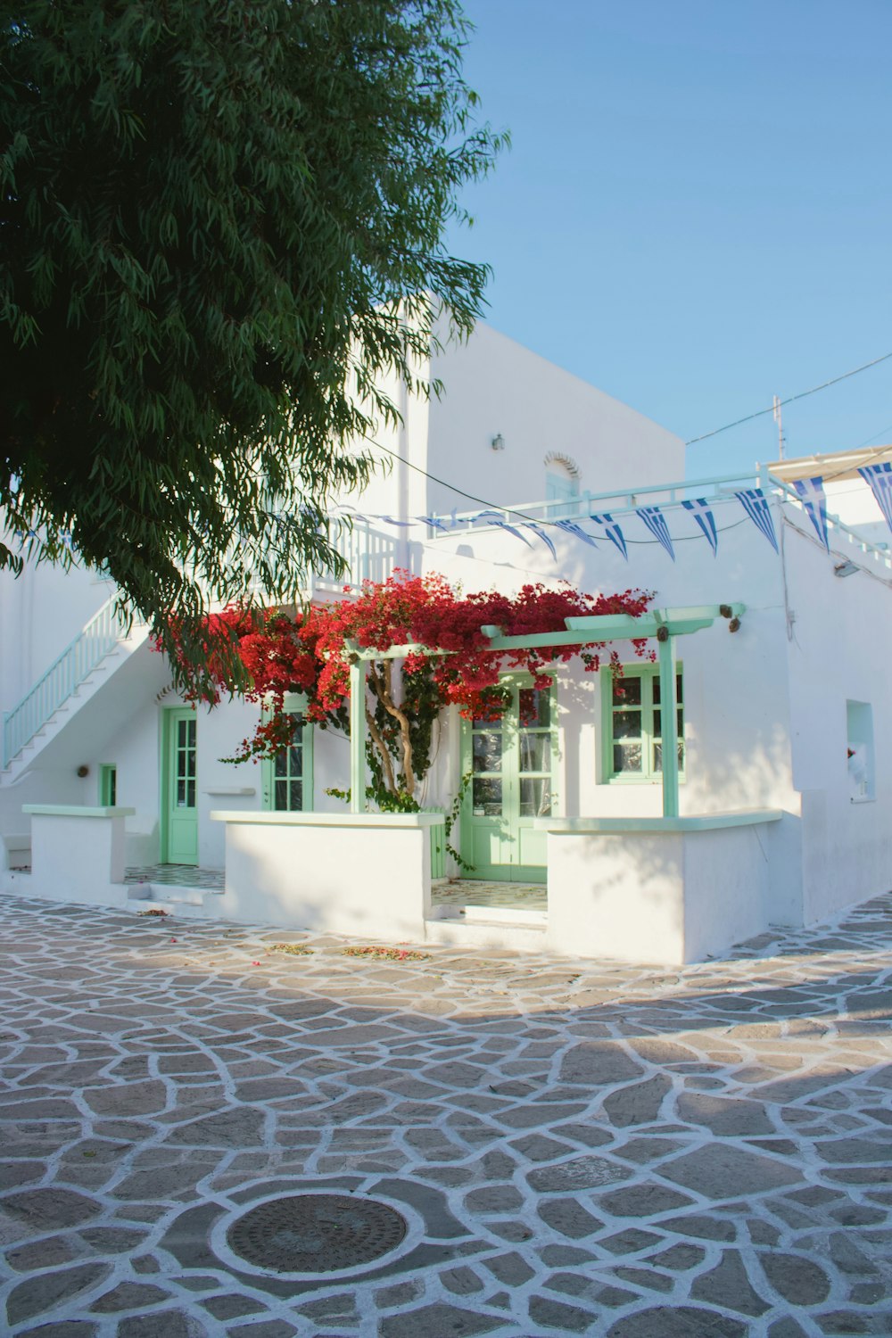 white concrete house