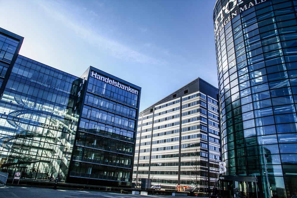 glass high-rise buildings during daytime