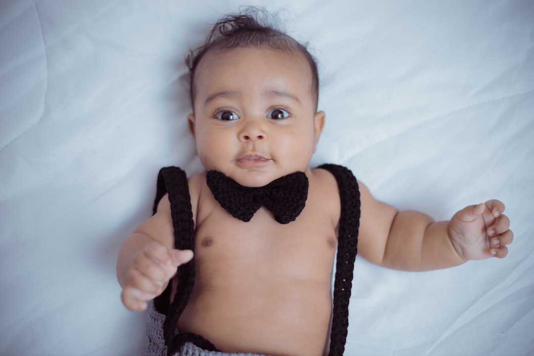 baby wearing bow tie