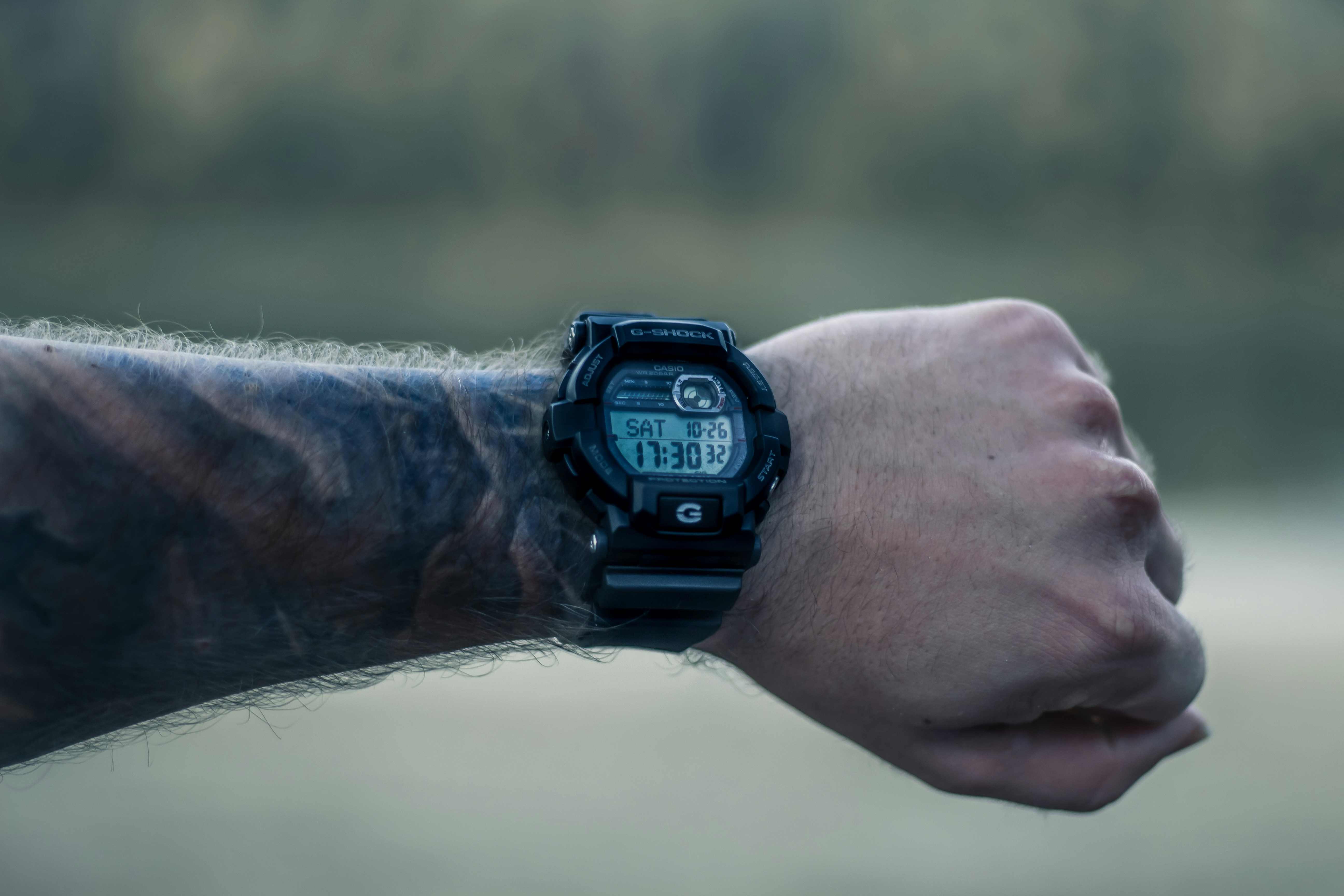casio round digital watch