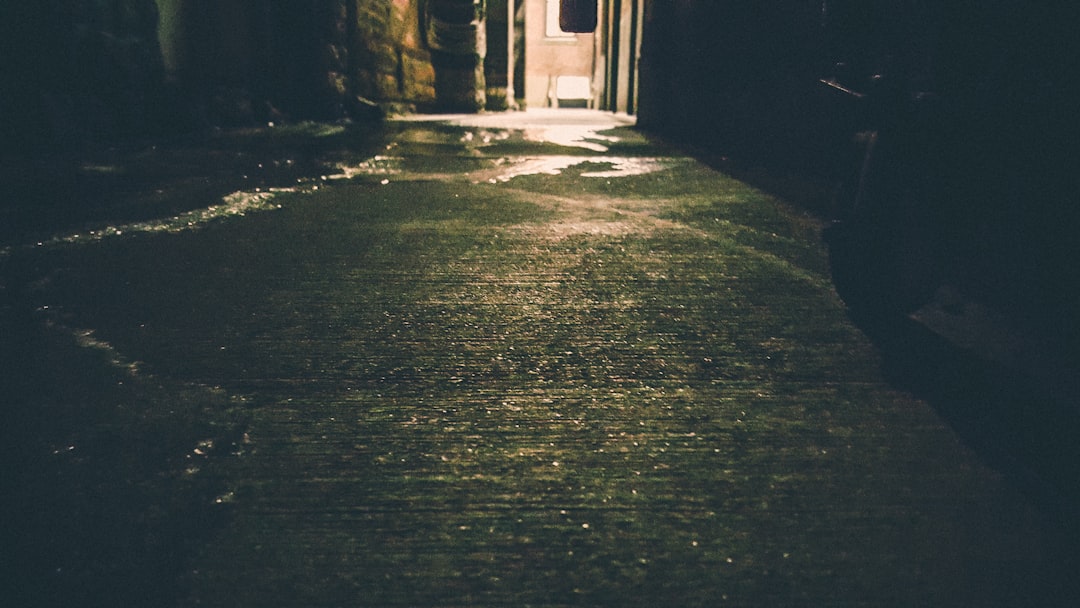 empty alley at night