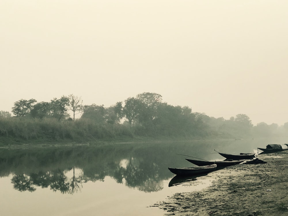 jon boats on river