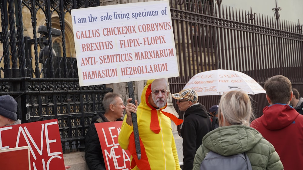 people rallying on street during daytime