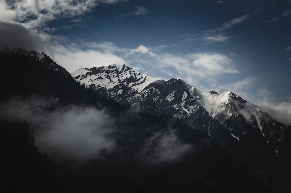 snow-capped mountain during daytime