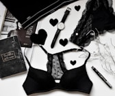 black bra and watch