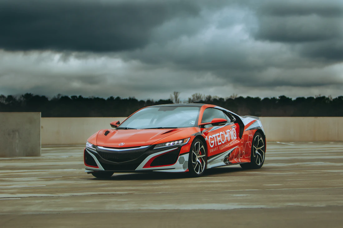 Glossy supercar finish