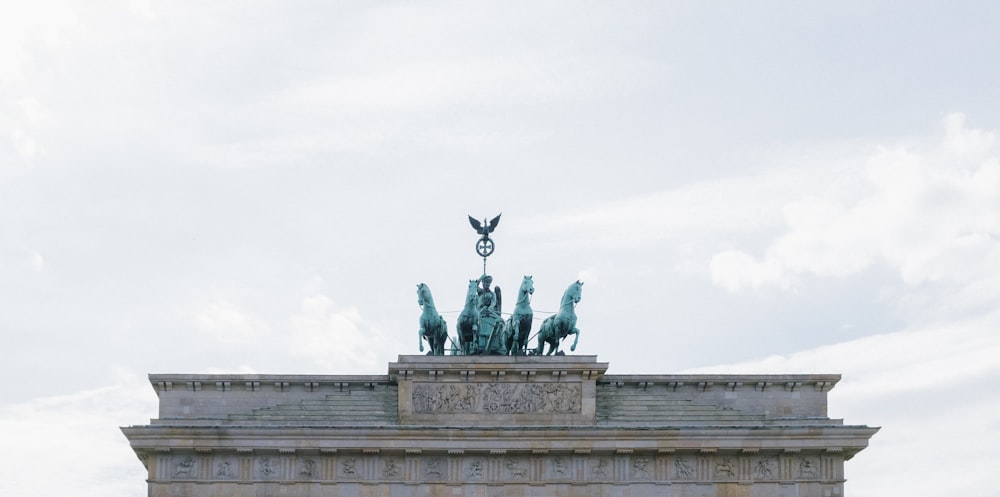 architectural photography of Brandenburg gate
