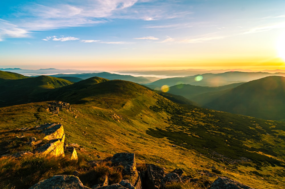 green mountains