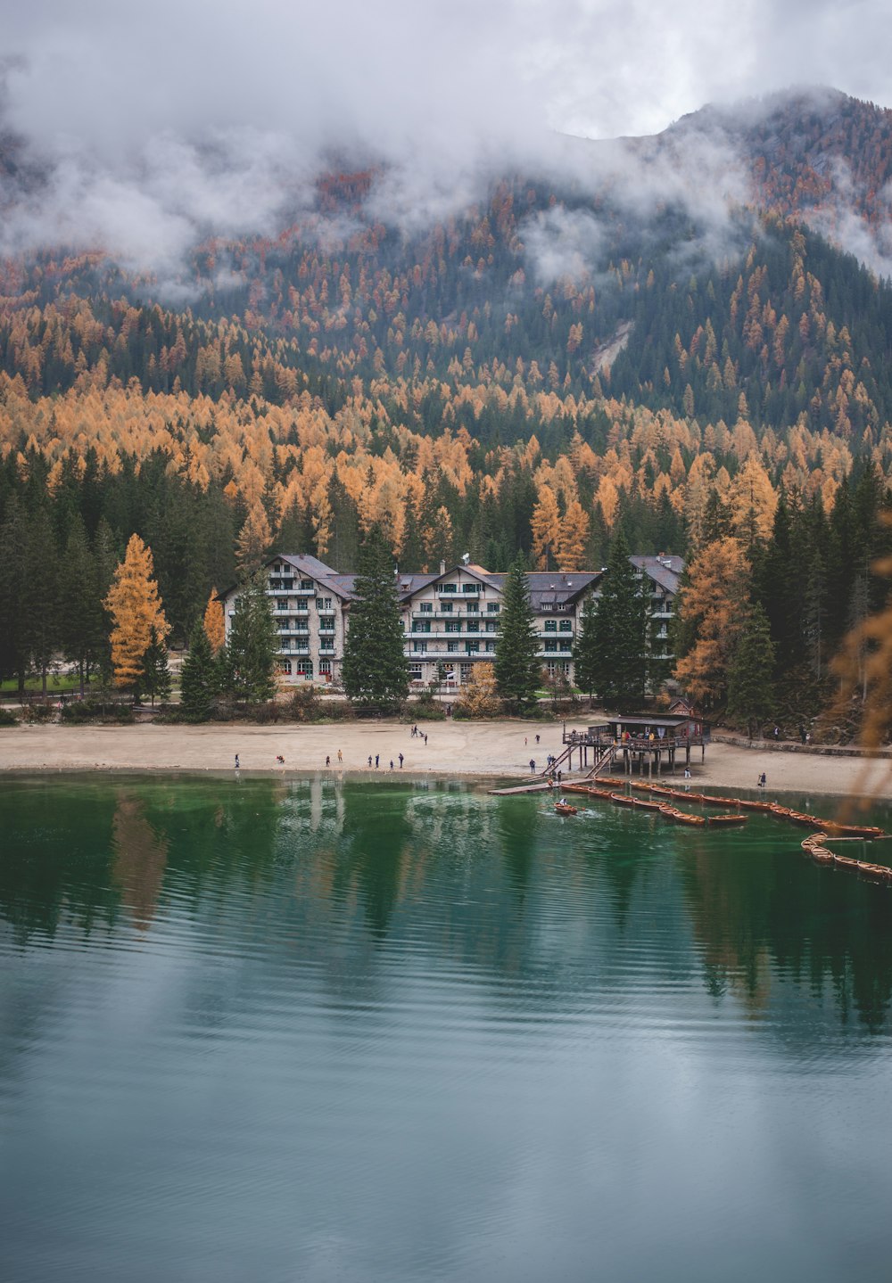 body of water near buildings