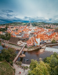 aerial photography of a village during daytime