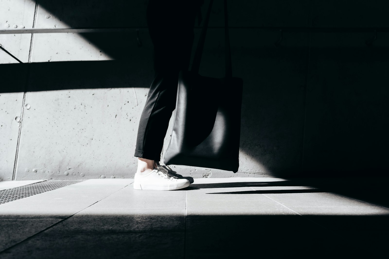 Sony a6000 sample photo. Person wearing white sneakers photography