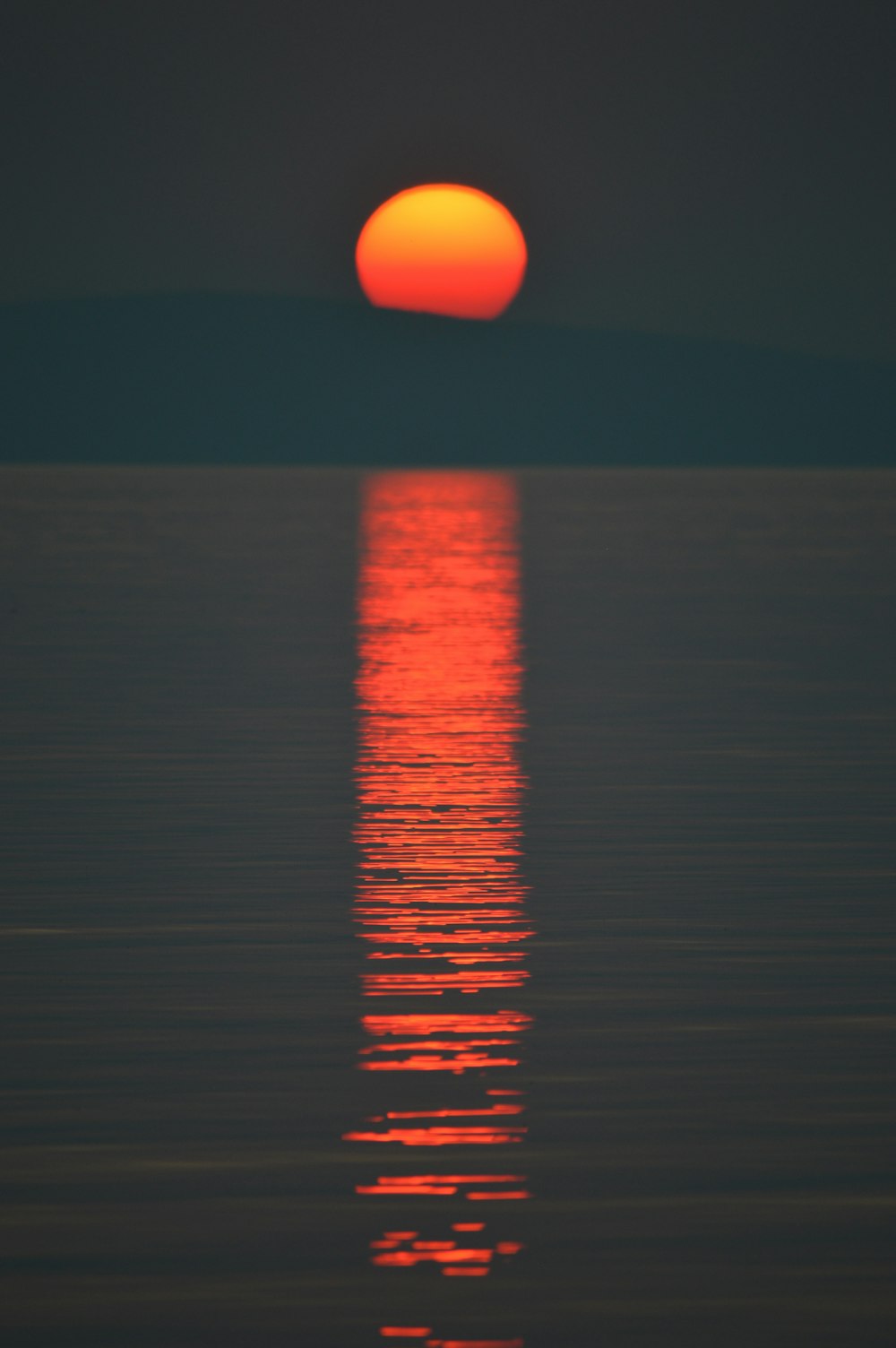 golden hour under body of water