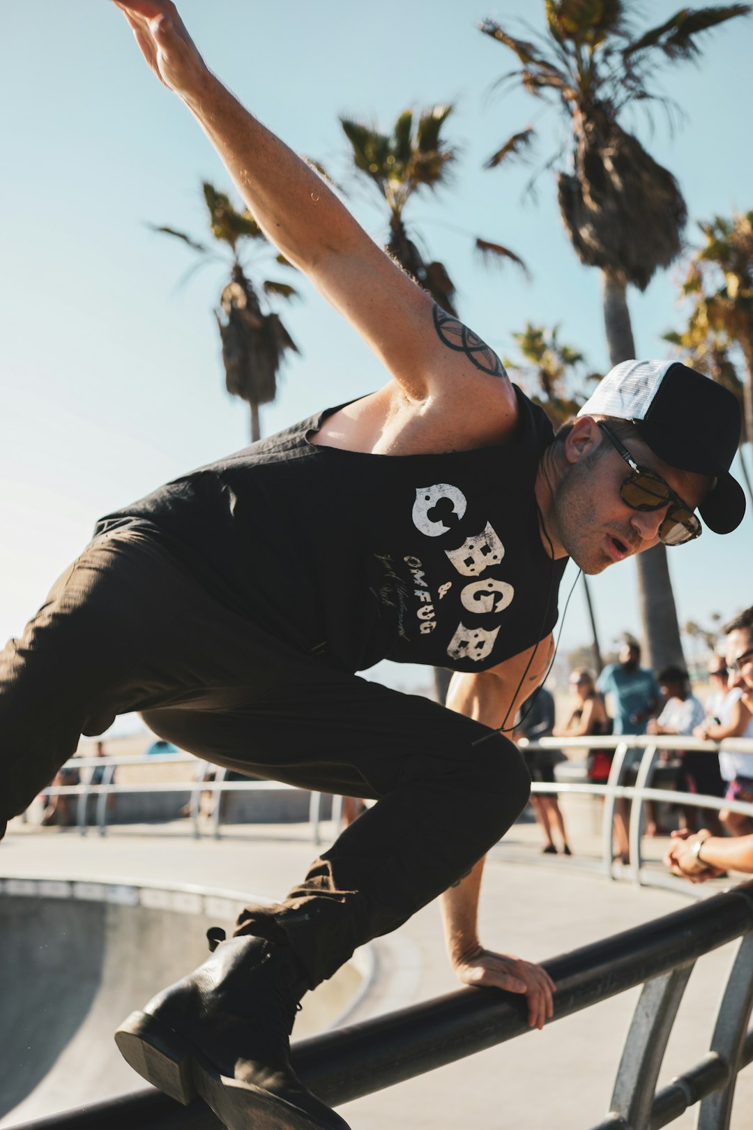 skateboarder in park