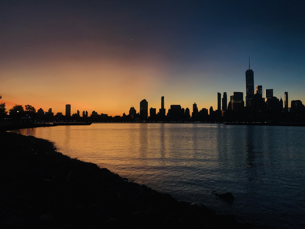 body of water during golden hour