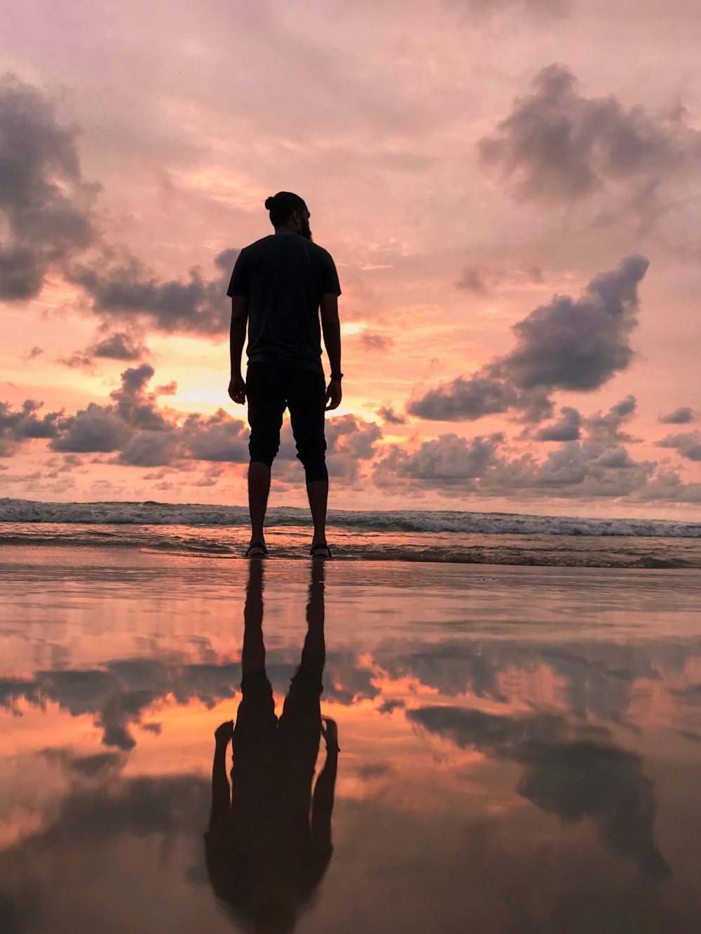 man at beach