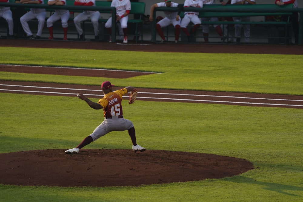 pitcher on mound