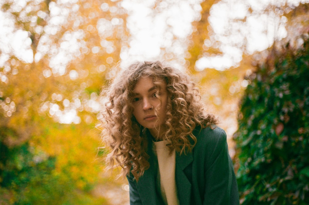 woman in green blazer