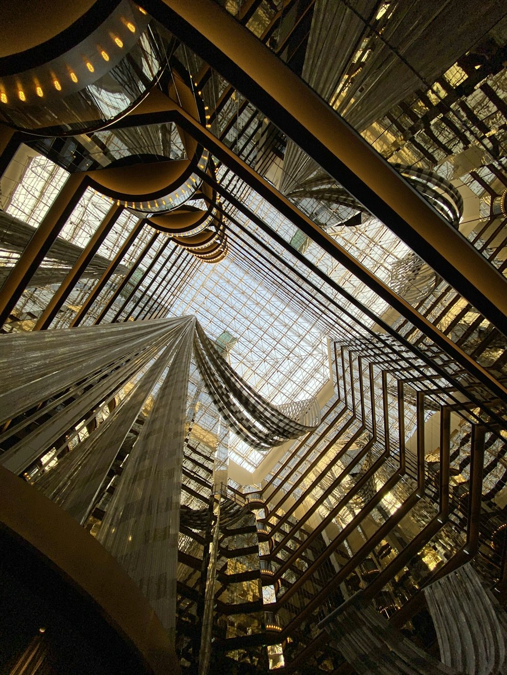 chandelier in building