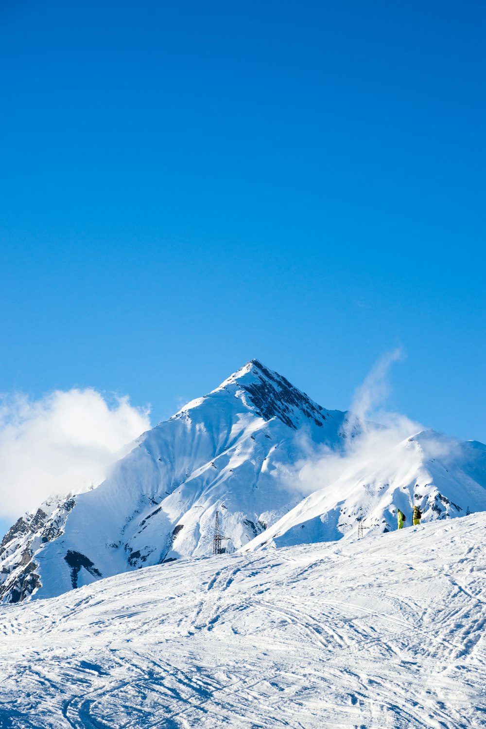 montaña de nieve