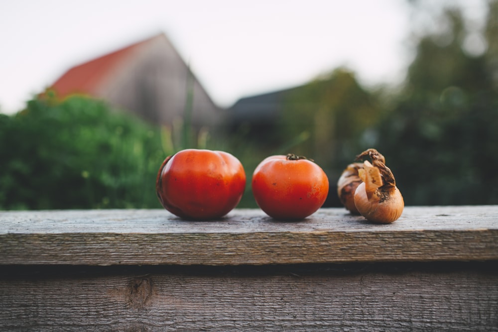 two tomatoes