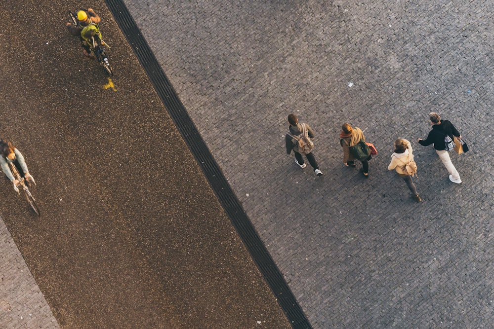 people walking on road