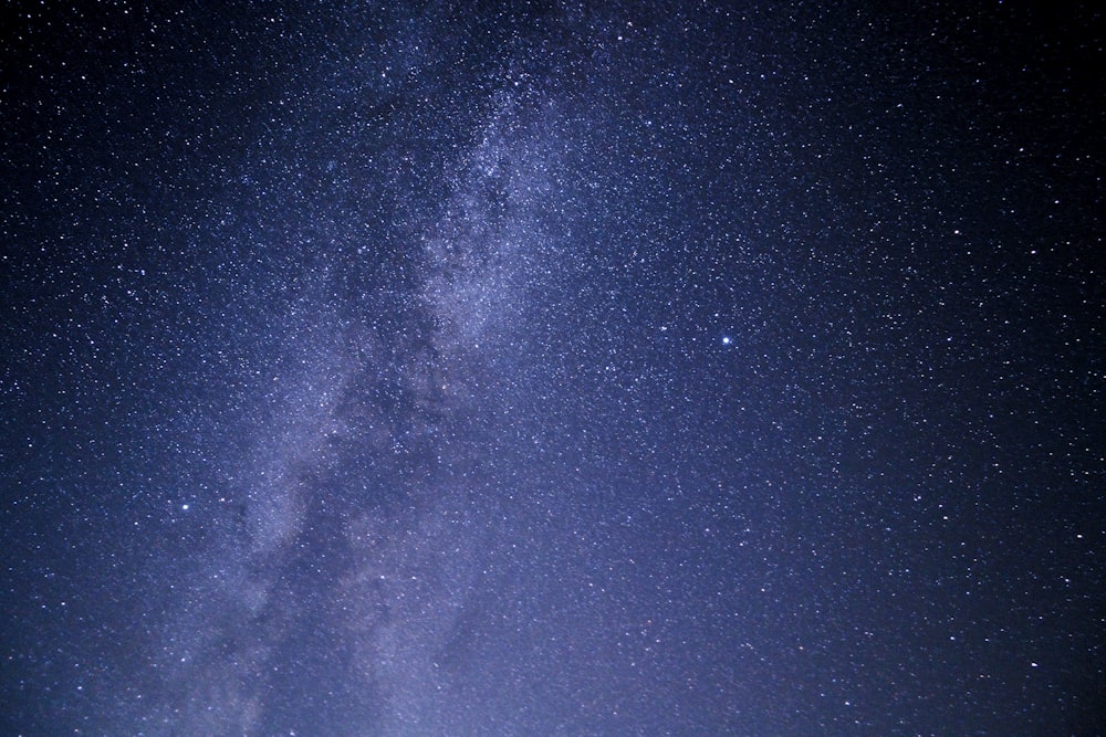 the night sky with stars and the milky