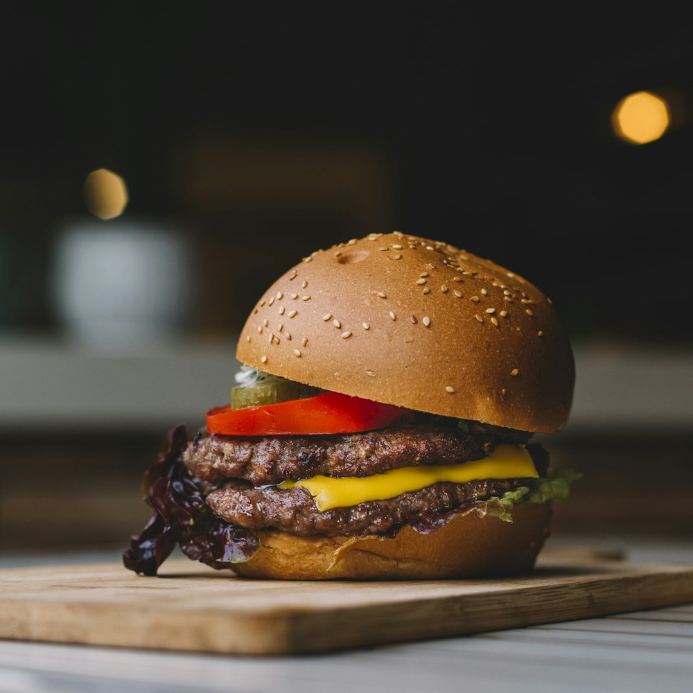 double-patty cheeseburger