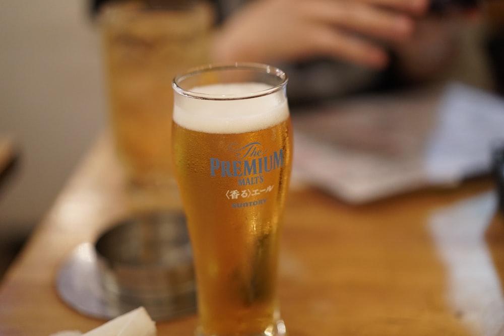 beer in pint glass