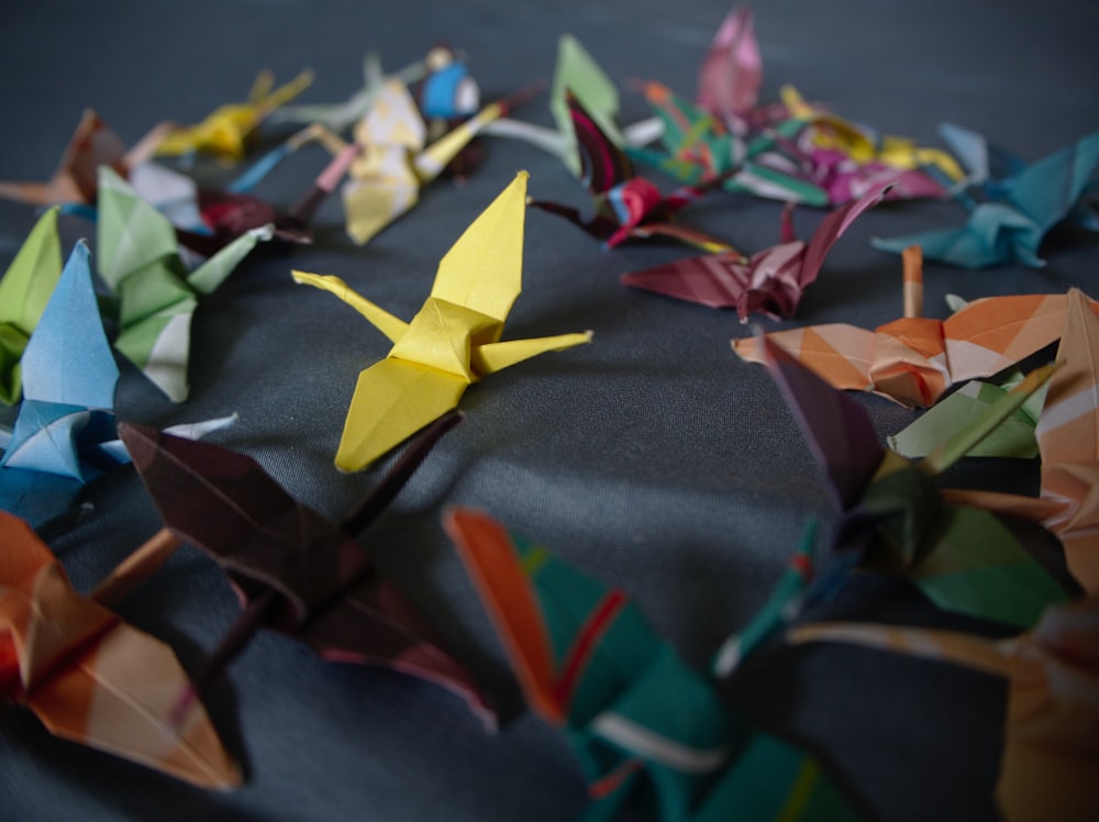 origami multicolore